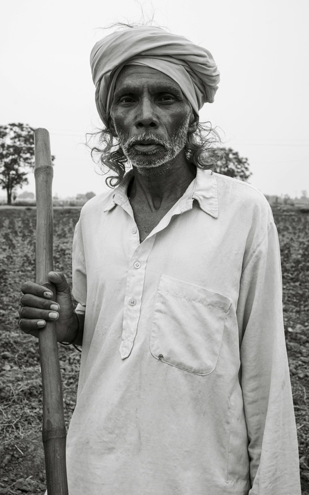 Young Danish farmer portrait in field clothing